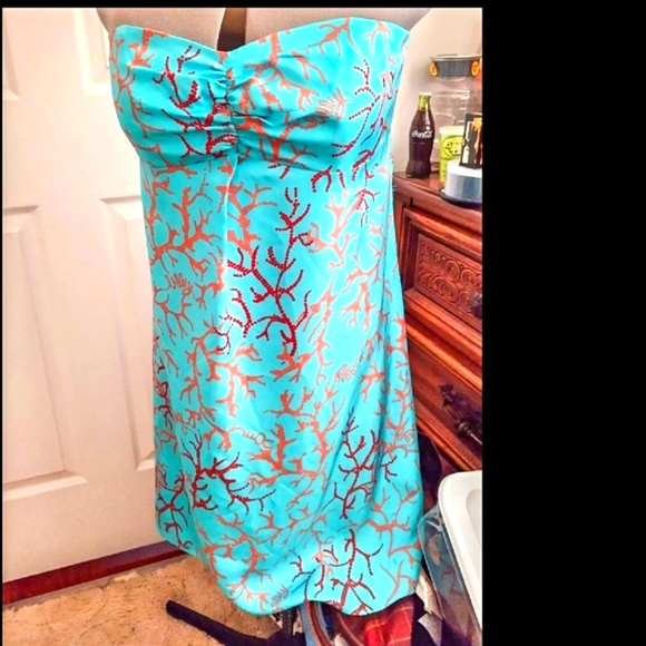 Lilly Pulitzer Dresses & Skirts - Lilly Pulitzer Jubilee 'Brayden' Strapless Dress Sz.10